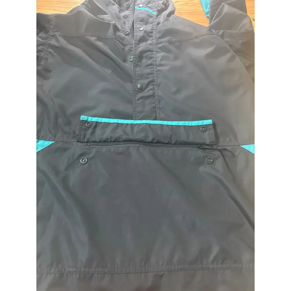 Vtg REI Men's Nylon Anorak Rain Windbreaker Jacket 1/2 Zip Oversized Sz Large